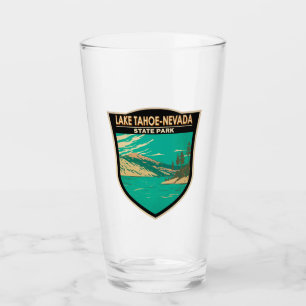 State Park Nevada  meer van het meer van Tahoe Nev Glas