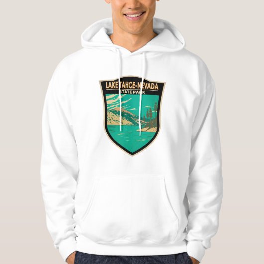 State Park Nevada  meer van het meer van Tahoe Nev Hoodie (Voorkant)