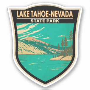 State Park Nevada  meer van het meer van Tahoe Nev Sticker