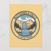State Park New York Badge Herfsten Briefkaart (Voorkant)