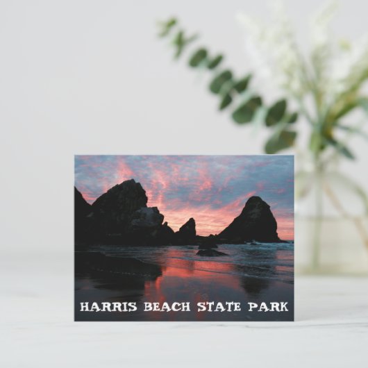 State Park Oregon Coast Sunrise Harris Briefkaart (Staand voorkant)