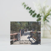 State Park Panola, ga. brug Briefkaart (Staand voorkant)
