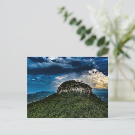 State Park Pilot Mountain NC | na de regenboog van Briefkaart (Staand voorkant)