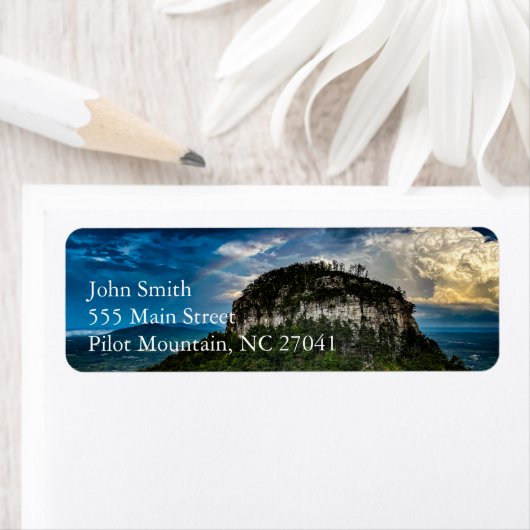 State Park Pilot Mountain NC | na de regenboog van Etiket (Insitu)