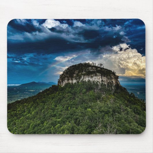 State Park Pilot Mountain NC | na de regenboog van Muismat (Voorkant)