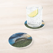 State Park Pilot Mountain NC | na de regenboog van Zandsteen Onderzetter (Zijkant)