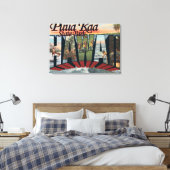 State Park Puua Kaa, Hawaii - Large Letter Scene Canvas Afdruk (Insitu (Slaapkamer))
