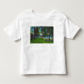 State Park Scene bij het meer Cayuga Kinder Shirts (Voorkant)
