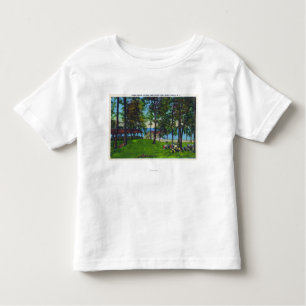 State Park Scene bij het meer Cayuga Kinder Shirts