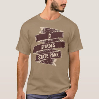 State Park Shades State Park Indiana in de vlag T-shirt