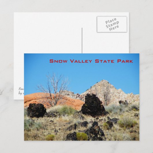 State Park Snow Valley Briefkaart (Voorkant / Achterkant)