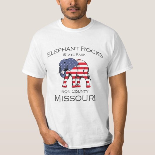 State Park T-Shirt Elephant Rocks (Voorkant)