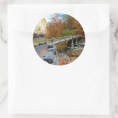 State Park Taughannock Herfsten Ronde Sticker (Tas)