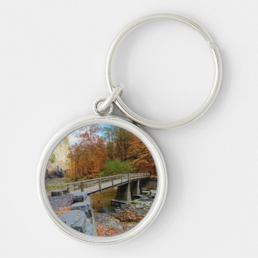 State Park Taughannock Herfsten Sleutelhanger (Voorkant)