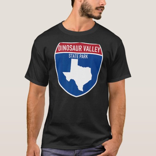 State Park Texas Highway Vacation T-shirt (Voorkant)
