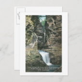 State Park Uitzicht of Curtain en Cavern Cascades Briefkaart (Voorkant / Achterkant)