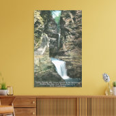 State Park Uitzicht of Curtain en Cavern Cascades Canvas Afdruk (Insitu (Woonkamer))