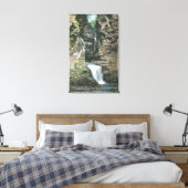State Park Uitzicht of Curtain en Cavern Cascades Canvas Afdruk (Insitu (Slaapkamer))