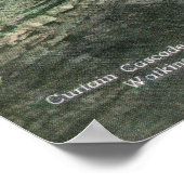 State Park Uitzicht of Curtain en Cavern Cascades Poster (Hoek)