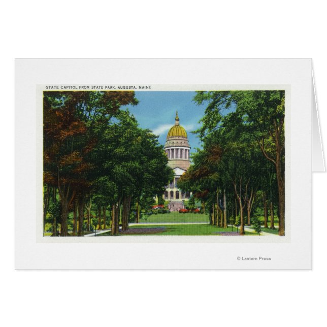 State Park Uitzicht of the State Capitol Building (Voorkant Horizontaal)