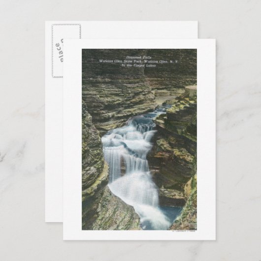 State Park Uitzicht van diamantHerfsten Briefkaart (Voorkant / Achterkant)