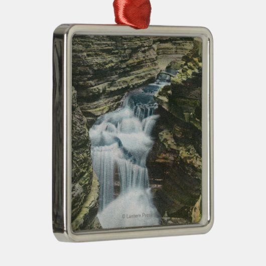State Park Uitzicht van diamantHerfsten Metalen Ornament (Rechts)