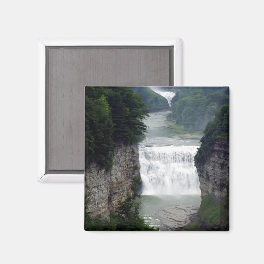 State Park Upper and Middle Waterfall Magneet (Voorkant / Achterkant)