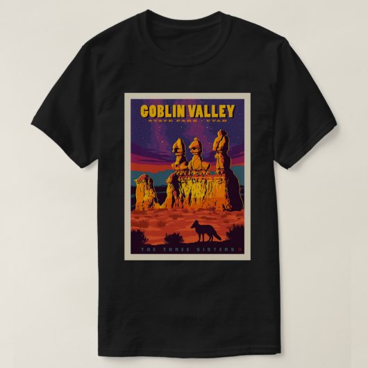 State Park Utah Goblin Valley T-shirt (Design voorkant)