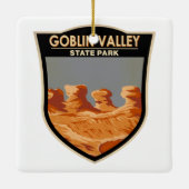 State Park Utah Keramisch Ornament (Achterkant)