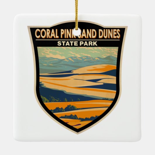 State Park Utah  Keramisch Ornament (Achterkant)