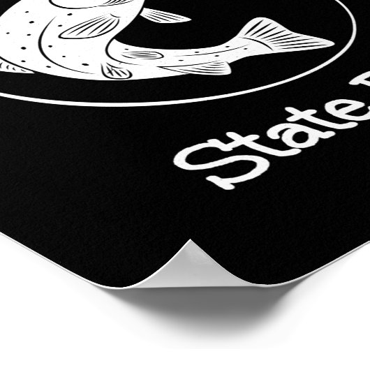 State Park van het beer Creek Lake Vist Poster (Hoek)