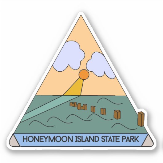 State Park van Honeymoon Sticker (Voorkant)