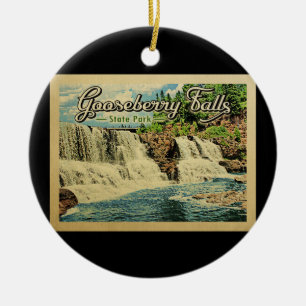 State Park Vintage Travel Herfsten Keramisch Ornament