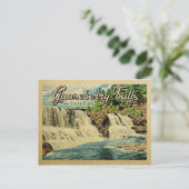 State Park Vintage Travel van Gooseberry Herfsten Briefkaart (Staand voorkant)
