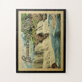 State Park Vintage Travel van Gooseberry Herfsten Legpuzzel (Verticaal)