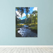 State Park Wallowa Lake, OR Canvas Afdruk (Insitu (Houten vloer))