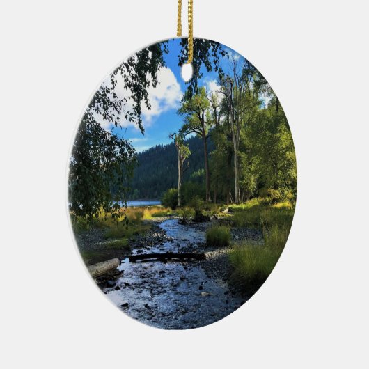 State Park Wallowa Lake, OR Keramisch Ornament (Rechts)