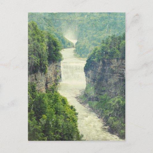 State Park Watervalt Genesee Briefkaart (Voorkant)