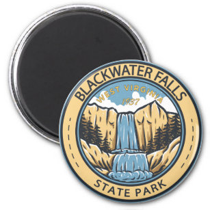 State Park West Virginia Badge Herfsten Blackwater Magneet