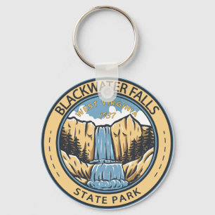 State Park West Virginia Badge Herfsten Blackwater Sleutelhanger