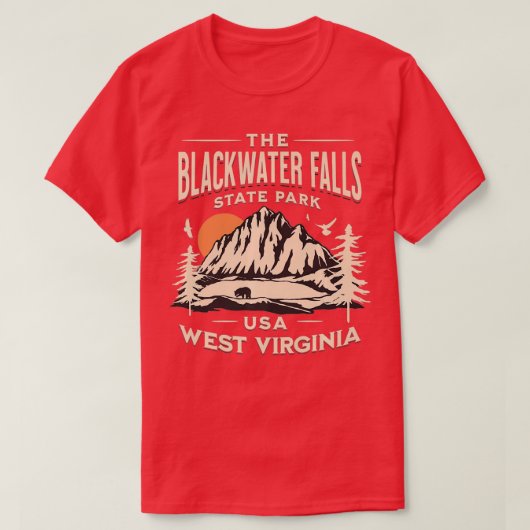 State Park West Virginia Hike Out T-shirt (Design voorkant)
