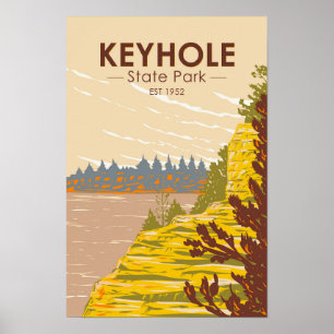 State Park Wyoming Briefkaart Poster