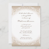 State Peacock w Swirl Branch Wedding Invitation Kaart (Voorkant)