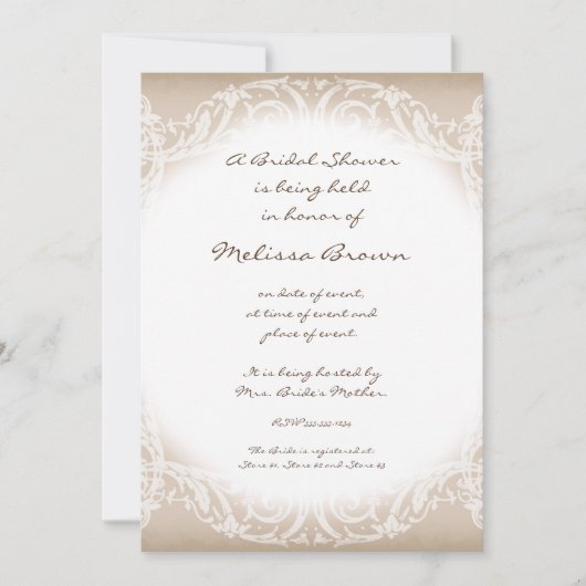 State Peacock w Swirl Branch Wedding Invitation Kaart (Voorkant)