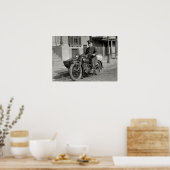 STATE POLICE MOTORCYCLE COP c. 1923 Poster (Keuken)