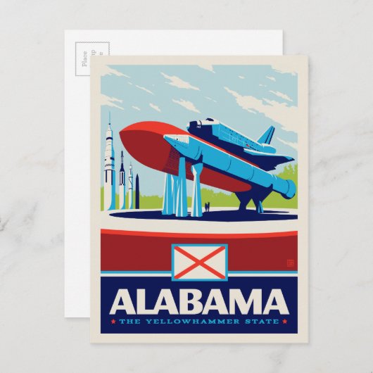 State Pride | Alabama Briefkaart (Voorkant / Achterkant)