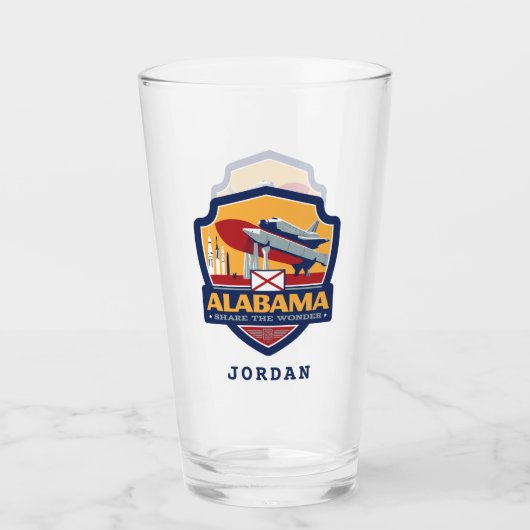 State Pride | Alabama Glas (Voorkant)