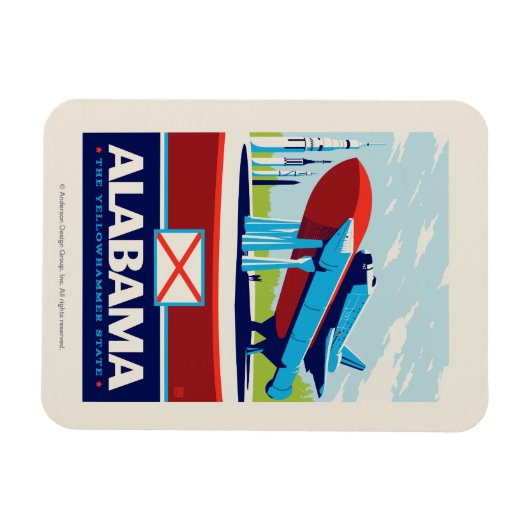 State Pride | Alabama Magneet (Horizontaal)