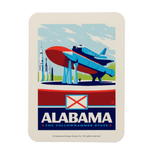 State Pride Alabama Magneet