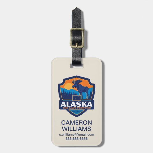 State Pride | Alaska Bagagelabel (Voorkant verticaal)